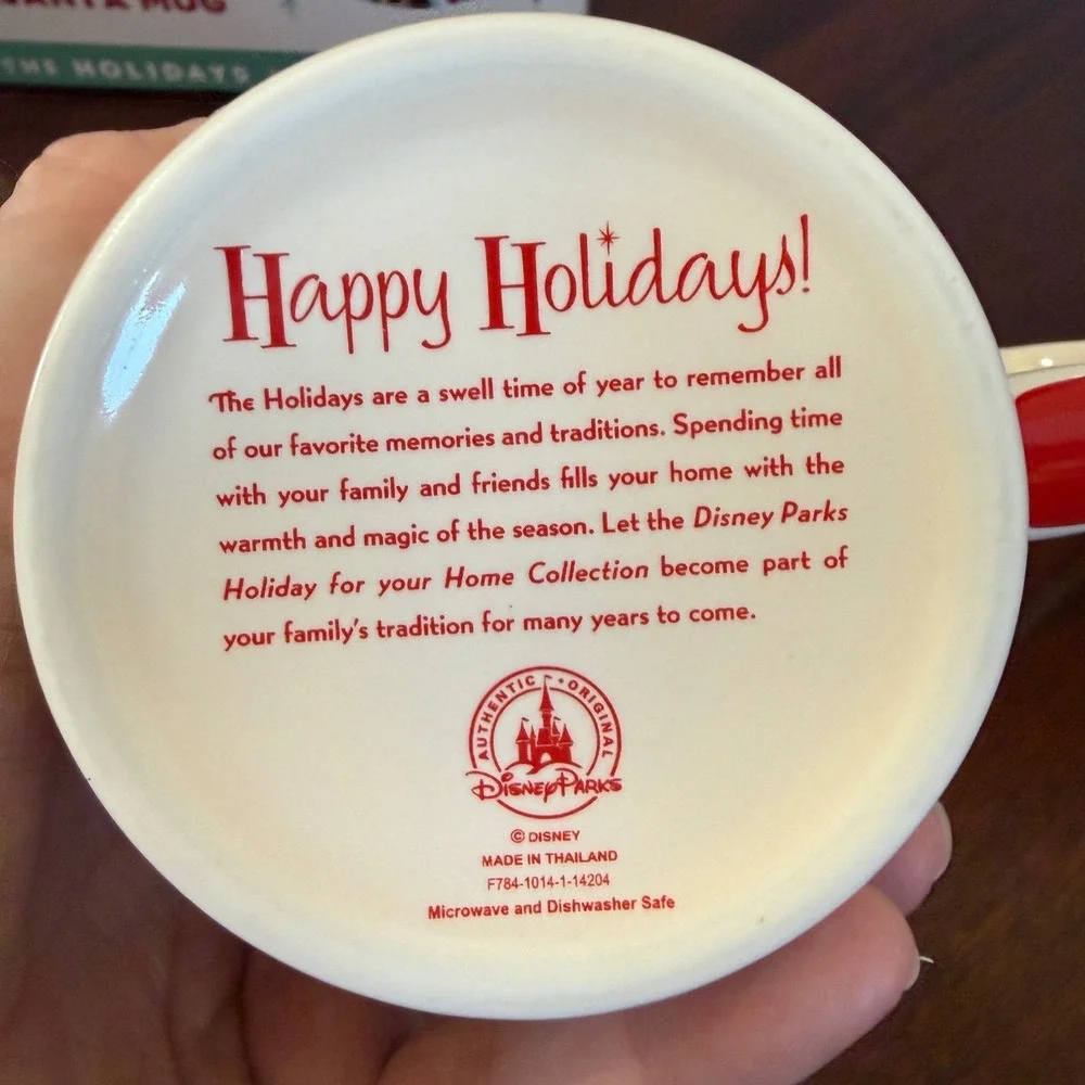 Disney Parks Cookies for Santa‎ Plate & Milk Mug Set Mickey Minnie Christmas